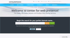 Desktop Screenshot of center4webpresence.com