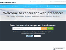 Tablet Screenshot of center4webpresence.com